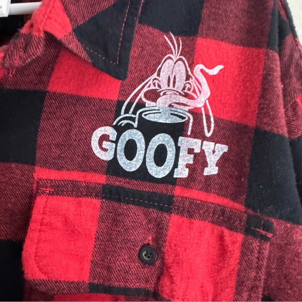 Disneyland Frontierland Vintage Goofy Plaid Shirt Size XXL - Picture 3 of 9